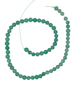 6mm Green Aventurine Beads-Approx. 52-60 Beads Per String