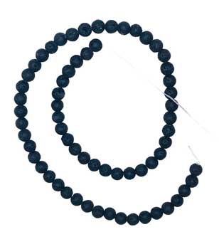 6mm Lava Beads -Jewelry Making-Macrame