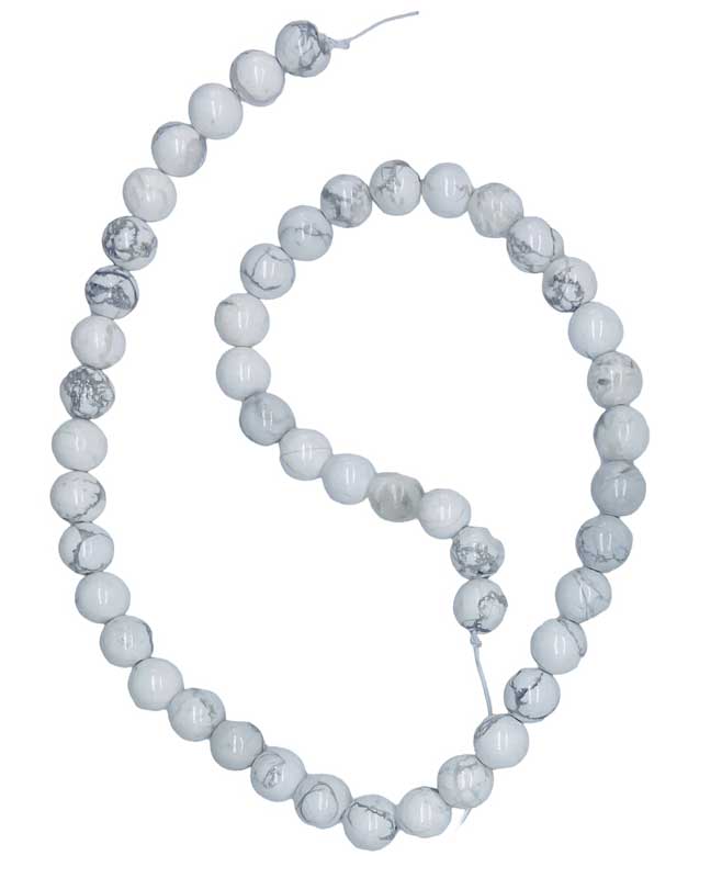 8mm Howlite Beads