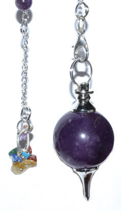 7 Chakra Ball Pendulum Amethyst