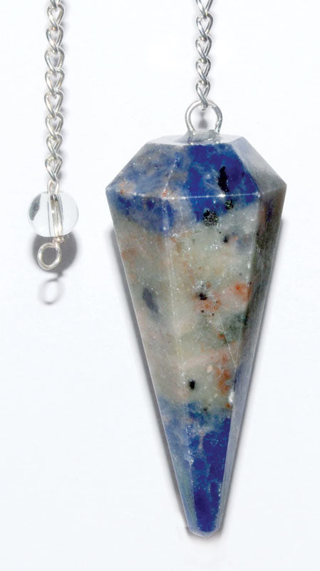 6 Sided Sodalite Pendulum