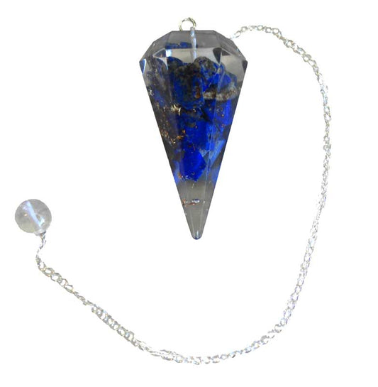 Lapis Orgone Pendulum