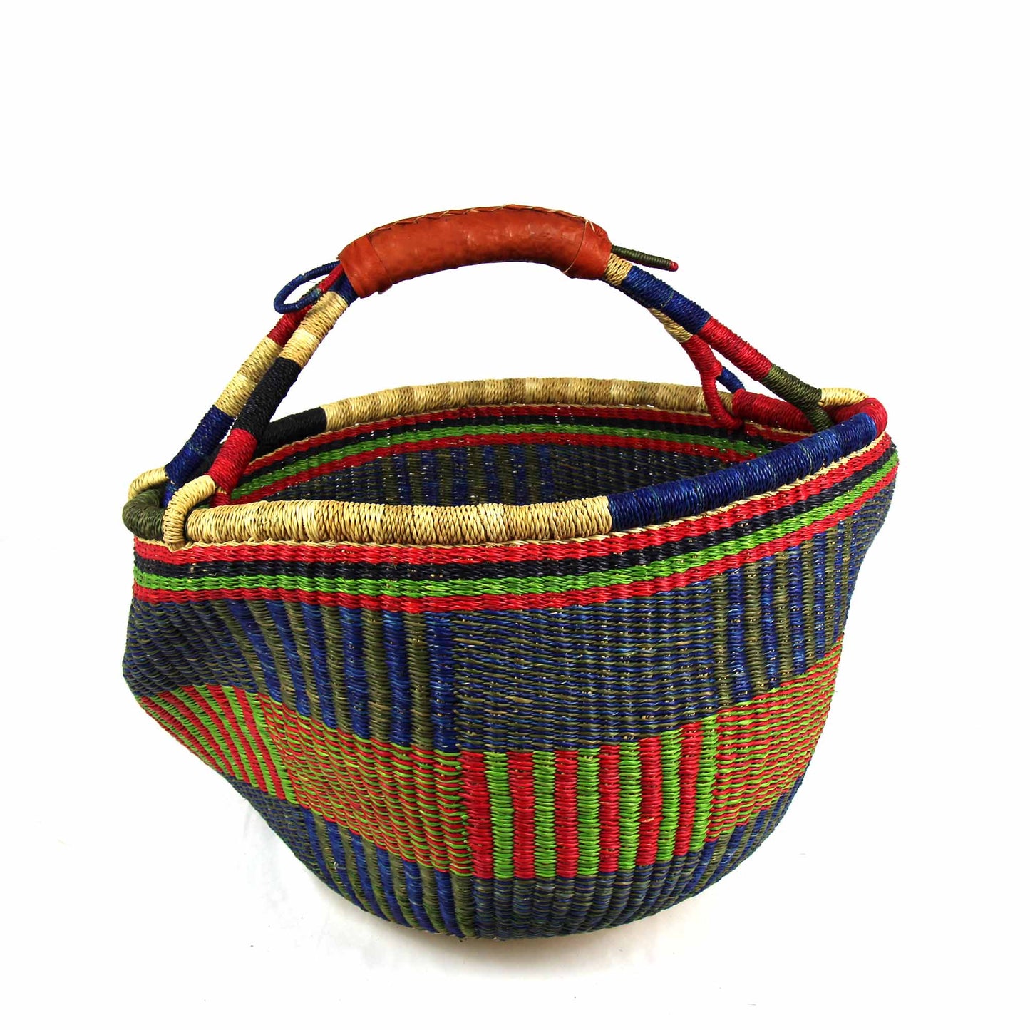 Bolga Market Basket-Large- Mixed Colors