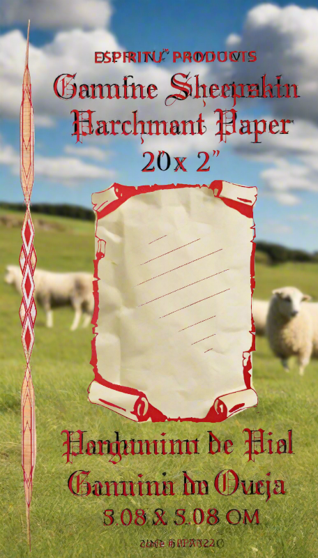 12 Sheets of Genuine Sheepskin Parchment Paper - 3" X 4" Ritual Writing Paper