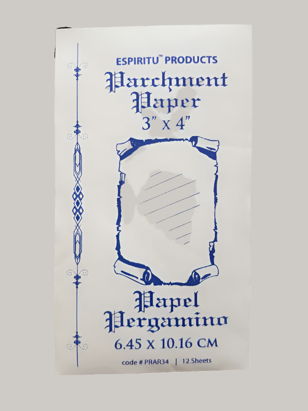 12 Sheets of Genuine Sheepskin Parchment Paper - 3" X 4" Ritual Writing Paper