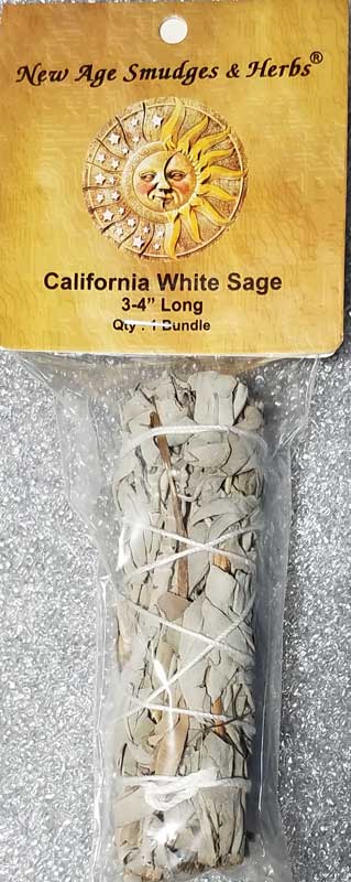 California White Sage Smudge Stick 3"-4"