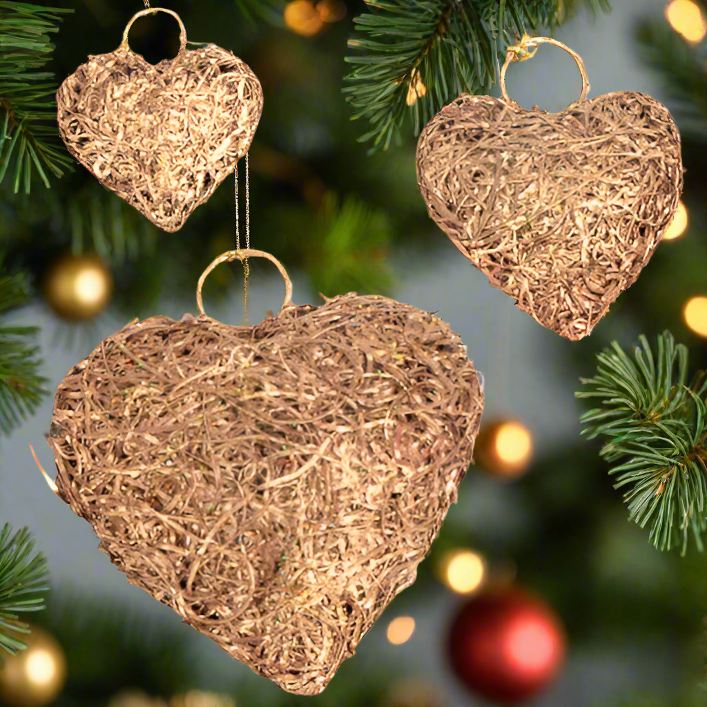 Handmade Recycled Copper Heart Ornament- SM/Med/LG