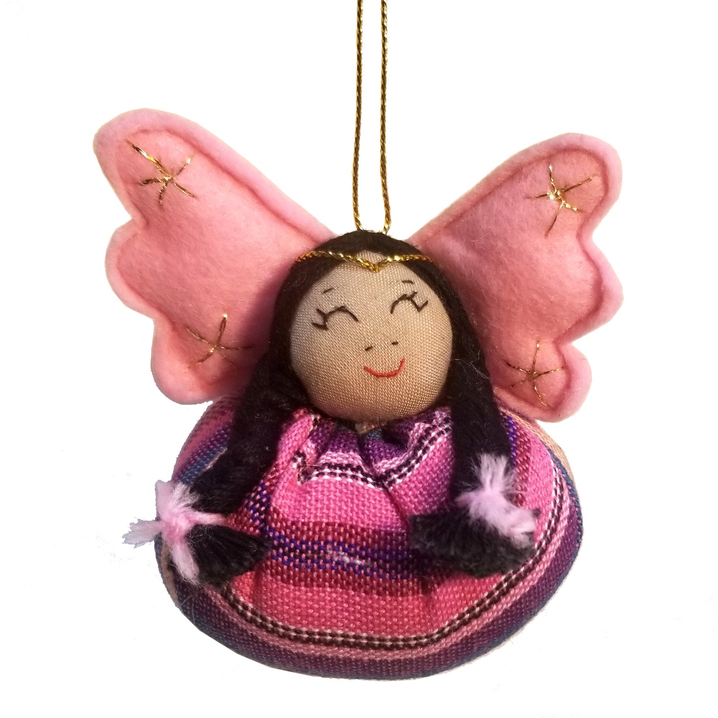 Handwoven Angel of Hope Ornament