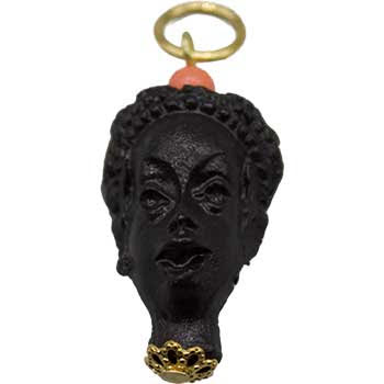 African Head Man Amulet- Pendant (plastic)