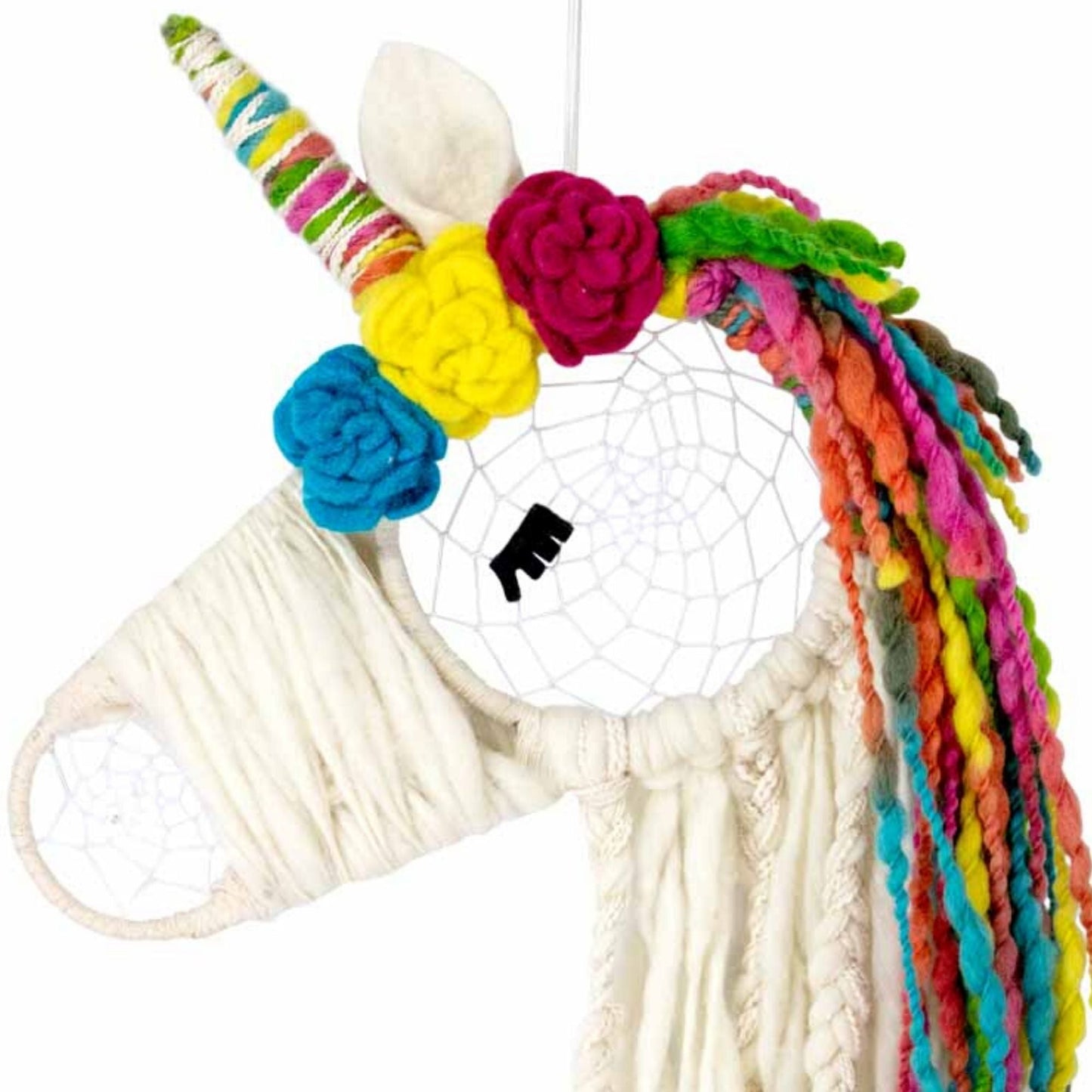 Handmade Unicorn-Rainbow Dreamcatcher - 24"