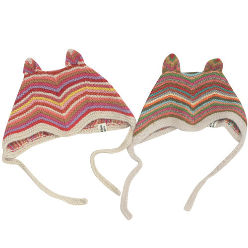 Handwoven Alpaca Baby Hat-Bunny Ear Baby Hat-Fair Trade Bolivia