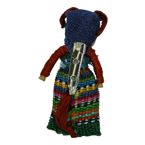 <center>All Worry Doll Animals are in their Pajamas</br>Measure 2.25" Tall x 1.25" Diameter<br/>Handmade in Guatemala</center>