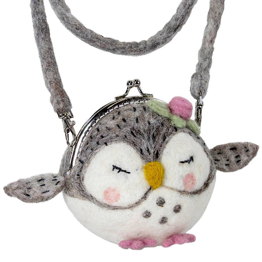 Felt Critter Purse: Olivia Owl - Wild Woolies