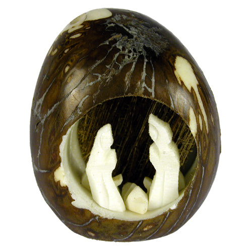 <center>Smaill Tagua Nut Nativity<br>Handmade by Camari Artisans of Ecuador</center>