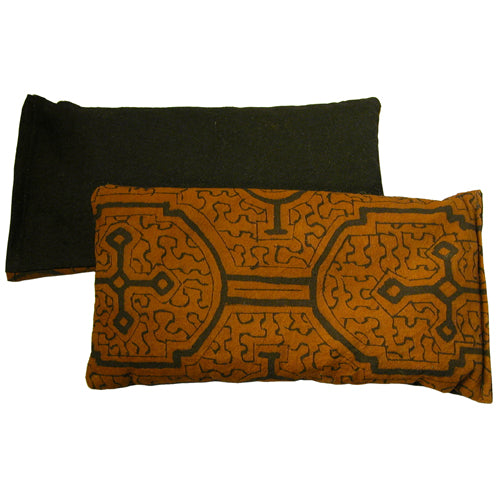 <center>Shipibo Handmade Herbal Eye Pillow in Rust</br>with Lavender, Flax, and other Aromatic Herbs</center>