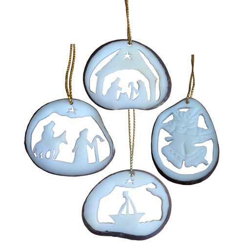 Tagua Nut Christmas Ornaments