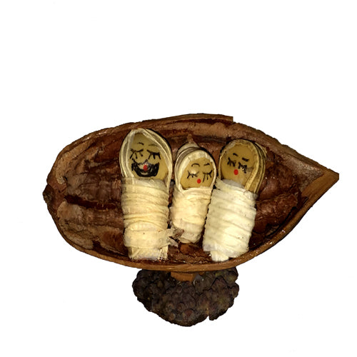 <center>  Pod Nativity Small Handmade by Camari Artisans in Ecuador </center>