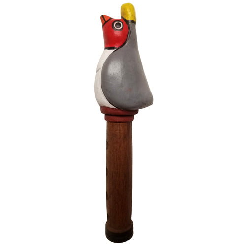 <center>Large Clay and Wood Bird Flute from Peru <br/> Comes in Assorted Colors </center>