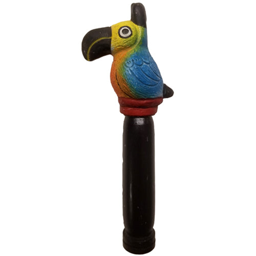 <center>Large Clay and Wood Toucan Bird Flute from Peru</center>