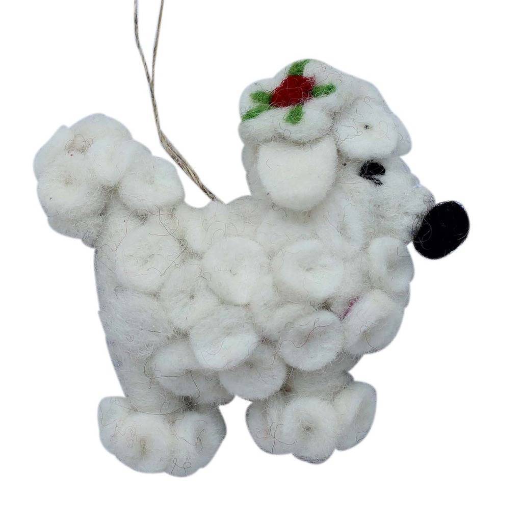 Poodle Felt Ornament - Global Groove