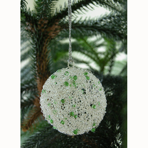 Recycled Wire Ball Ornament