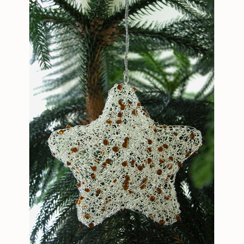 Recycled Wire Star Ornament