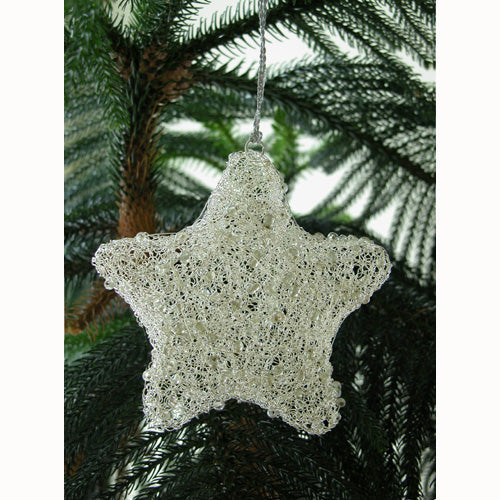 Recycled Wire Star Ornament