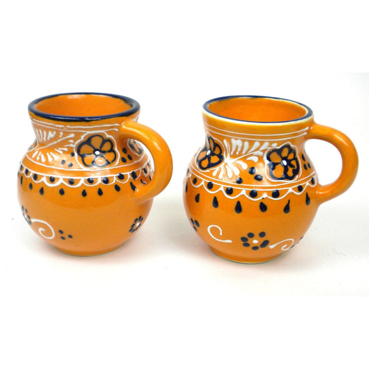 Pair of Beaker Cups  by Encantada- Mango - Fair Trade-Mexico