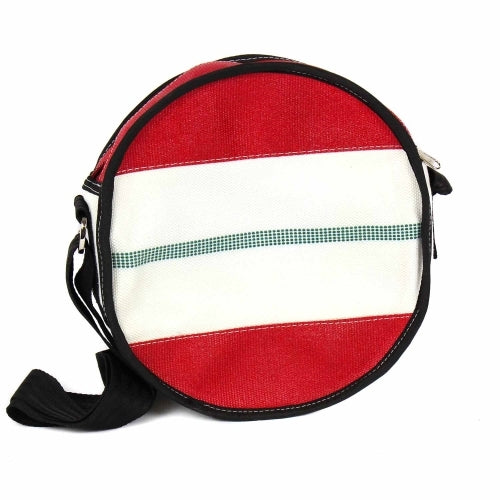 Recycled Firehose Round Shoulder Bag-Eco-Friendly-Fair Trade