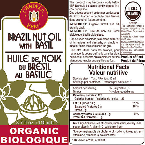 Organic Brazil Nut Oil - 8.5 oz