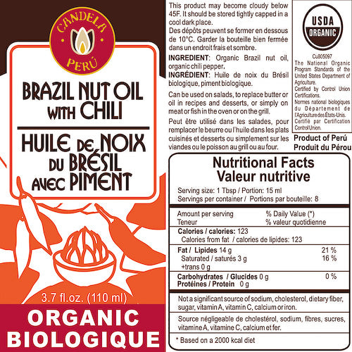 Organic Brazil Nut Oil - 8.5 oz