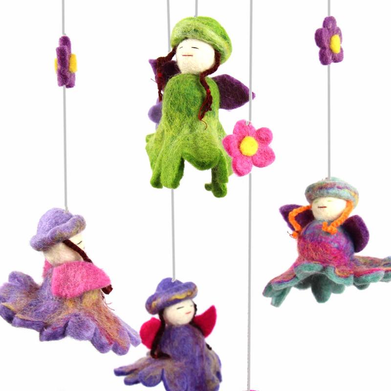 Felt Flower Fairy Mobile - Global Groove