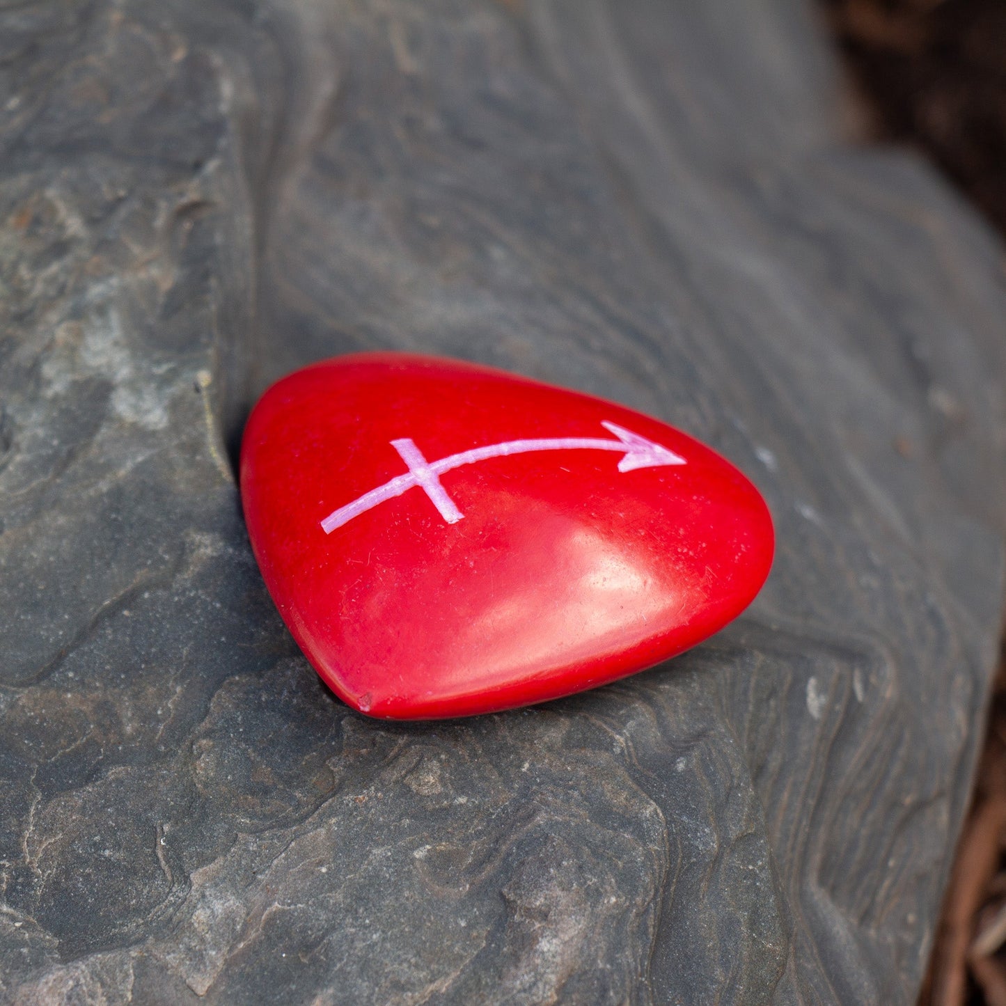 Zodiac Soapstone Hearts- Red- Pack of 5: SAGITTARIUS