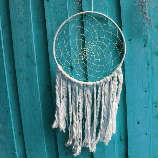 Hand-Woven Large Sun Dreamcatcher - DZI (Meditation)