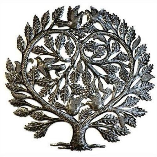 Steel Drum Art - Lovers Heart-24 inch Tree of Life - Croix des Bouquets