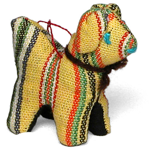 Handwoven Dog Ornament- Guatemala