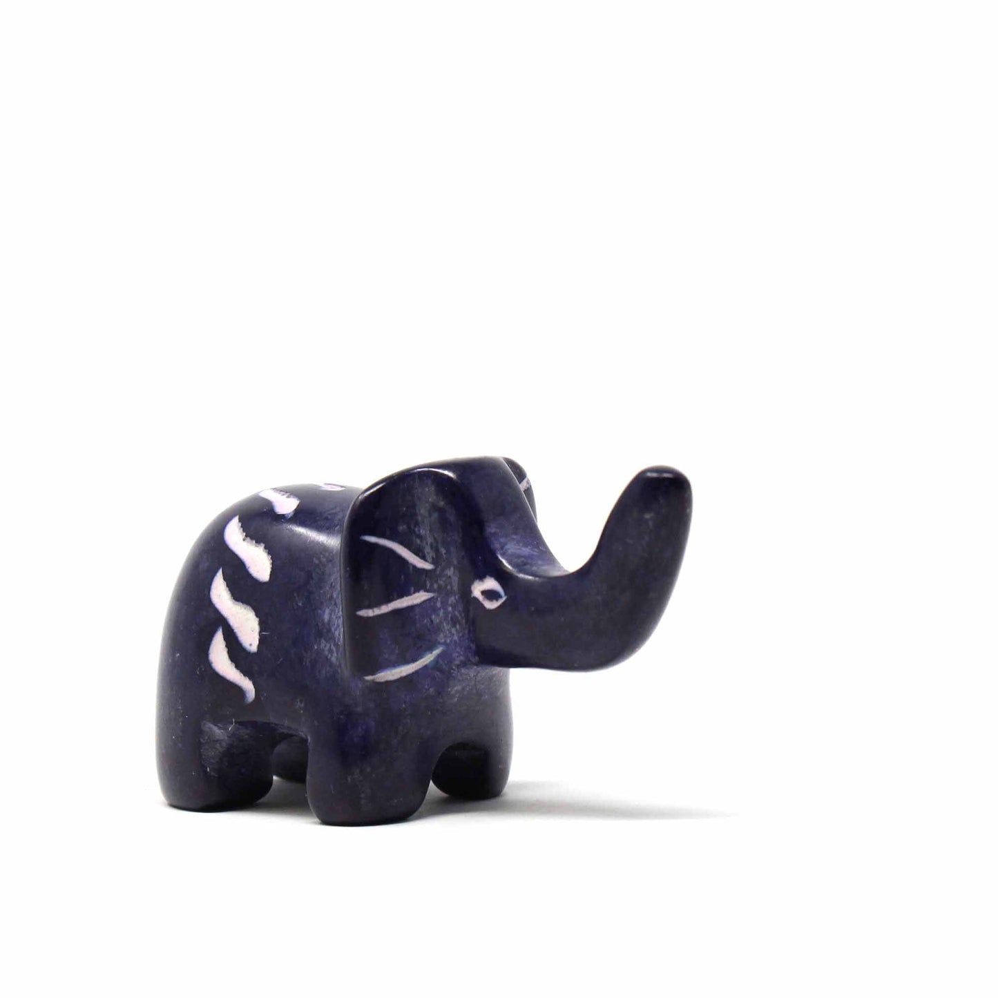 Soapstone Tiny Elephants - Assorted Pack of 5 Colors