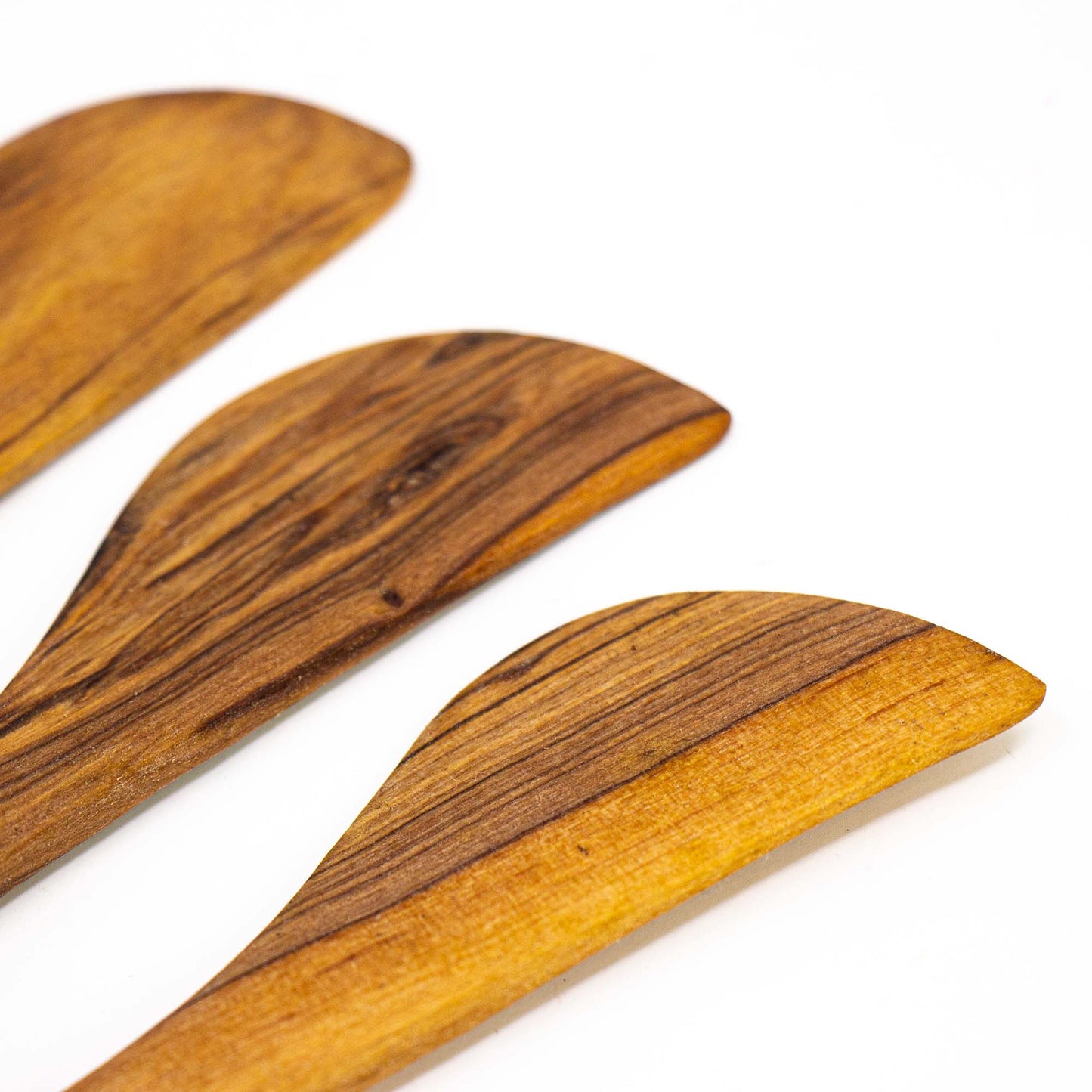 Simple Batik Olive Wood Spreader- Set of 3