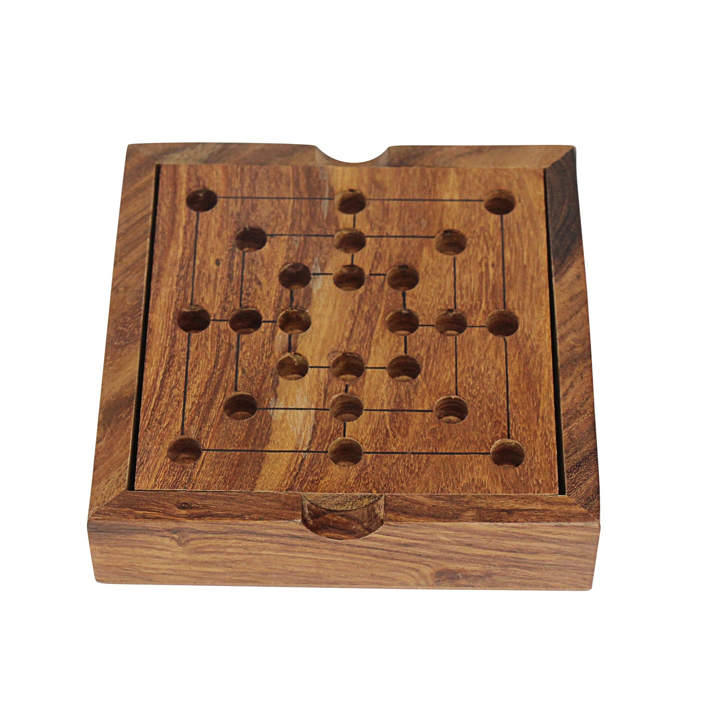 Handmade Nine Men Morris Game - Sheesham Wood-India