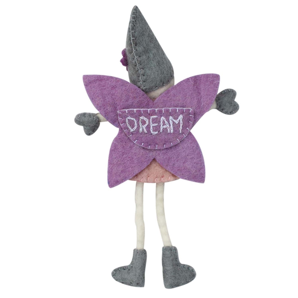 Cream Tooth Fairy with Hat - Global Groove- Purple