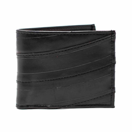 Men's Bifold Recycled Tire Wallet- Black