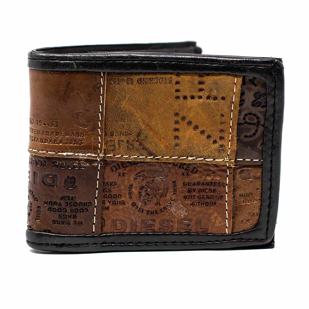 Men's Bifold Leather Patch Wallet- Fair Trade-Mumbai, India