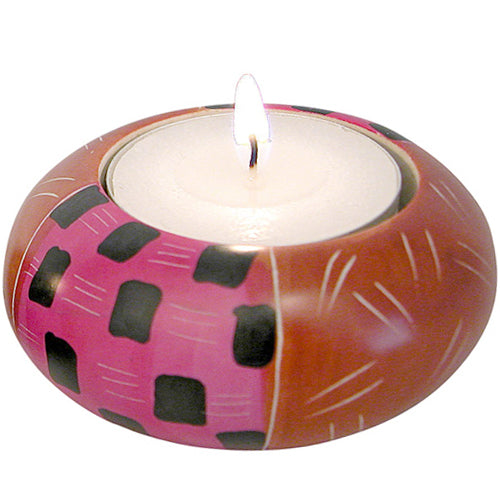 Tribal Soapstone Tealight Holder- Fair Trade-Kenya