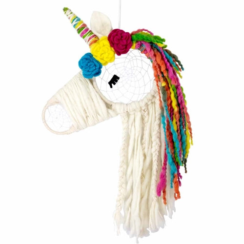 Handmade Unicorn-Rainbow Dreamcatcher - 24"