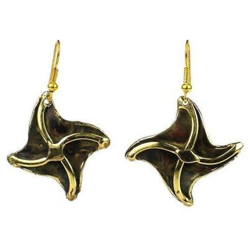 Brass Pinwheel Earrings - Brass Images - South Africa