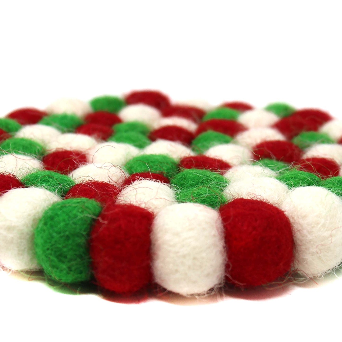 Multicolor Trivet- White Christmas - Global Groove - Nepal