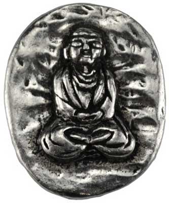 Buddha Pocket Stone- Pewter