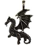 Celtic Dragon Amulet- Pewter Pendant