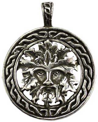 Celtic Greenman Amulet-Pendant-Silver