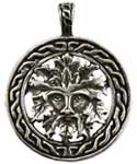 Celtic Greenman Amulet-Pendant-Silver